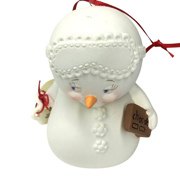 DEPARTMENT 56 Snowpinions Slumber Party Ornament Cocoa Sleep Mask NWT Retired - Picture 1 of 6